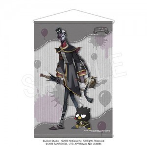 IdentityV×サンリオキャラクターズ　B2タペストリー白黒無常（黒:Fan Wujiu）＆バッドばつ丸