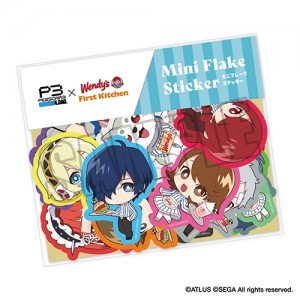 P3R×ウェンディーズ・ファーストキッチン　コラボ限定 ミニフレークステッカーセット