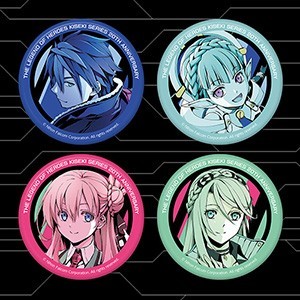 軌跡シリーズ20周年記念 メタリック缶バッジセット【4個set】《黎の軌跡》ヴァン、メア、アニエス、エレイン