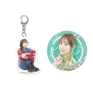 青木瑠璃子のアイコン“社員総会2024” アクリルキーホルダー+缶バッジ