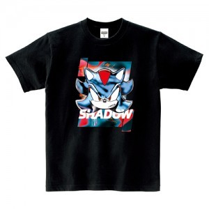 「ソニック・ザ・ヘッジホッグ」SPRAYS AND FADES Tシャツ シャドウLサイズ ※2025年11月中旬出荷分