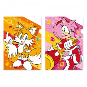 「ソニック・ザ・ヘッジホッグ」ベーシックシリーズ クリアファイル2枚セット 02テイルス＆エミー ※2025年11月中旬出荷分