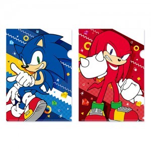 「ソニック・ザ・ヘッジホッグ」ベーシックシリーズ クリアファイル2枚セット 01ソニック＆ナックルズ ※2025年11月中旬出荷分