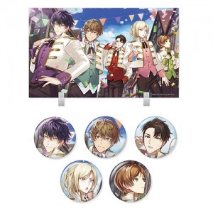 【オトメイト×ビーズログ】『テミラーナ国の強運姫と悲運騎士団』アクリルパネル＆缶バッジ5種セット※2025年11月中旬出荷分