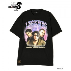 【龍が如く8 × glamb】3 Legends T-shirts BlackL ※2025年11月中旬出荷分