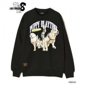【龍が如く8 × glamb】Chitose Fujinomiya Sweat BlackL ※2025年11月中旬出荷分