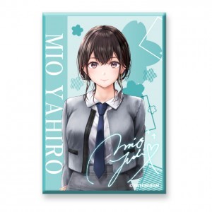 制服カノジョ スクエア缶バッジ みお※2025年11月中旬出荷分