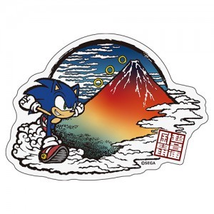 「和ソニック」富嶽景 赤富士之図 ダイカット和紙ステッカー※2025年11月中旬出荷分