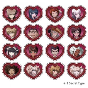 ダンガンロンパシリーズ　ハート型アクリルバッジBOX　Vol.1（17種入り）※2025年11月中旬出荷分