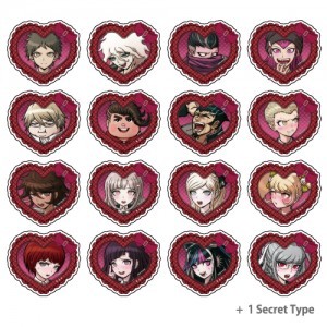 ダンガンロンパシリーズ　ハート型アクリルバッジBOX　Vol.2（17種入り）※2025年11月中旬出荷分