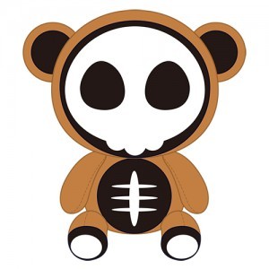 ときめきメモリアル Girl's Side　ぬいぐるみキーホルダー　どくろクマ※2025年11月中旬出荷分