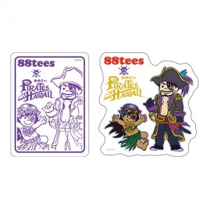 『龍が如く8外伝 Pirates in Hawaii』88 Tees ステッカー2枚セット※2025年11月中旬出荷分