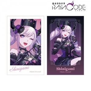 本田ロアロさんイラスト 死に神ちゃん 仮面舞踏会ver. インスタントカメラ風イラストカード2枚セット【超探偵事件簿 レインコード】