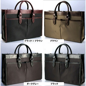 YOU:TA ビジネスブリーフバッグ tasca/タスカブラック×ブラウン