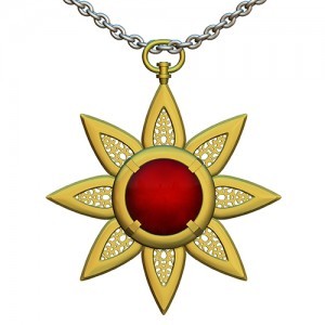 ユニコーンオーバーロード オーケストラコンサート 緋石のペンダント（レプリカ）※2025年11月中旬出荷分