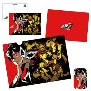 P5R クリアファイル＆ポストカード＆缶バッジセット※2025年11月中旬出荷分