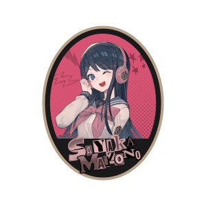 ダンガンロンパシリーズ lackさんイラスト 舞園 さやか ヘッドフォンver. ダイカットステッカー