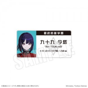 HUNDRED LINE -最終防衛学園- 名札アクリルバッジ 08.九十九今馬※2025年11月中旬以降出荷分