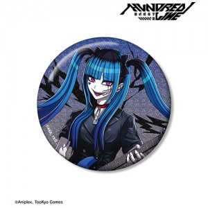 HUNDRED LINE -最終防衛学園- 描き下ろし 飴宮怠美 ロックバンドver.75mmグリッター缶バッジ