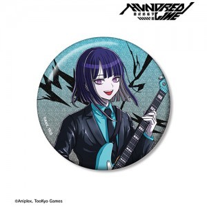 HUNDRED LINE -最終防衛学園- 描き下ろし 九十九今馬 ロックバンドver.75mmグリッター缶バッジ