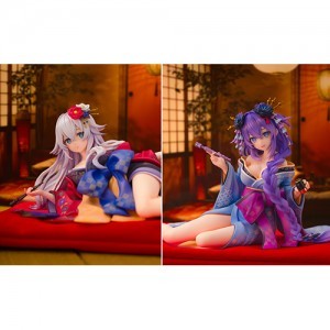 『閃乱忍忍忍者大戦ネプテューヌ -少女達の響艶-』パープルハート 和服Ver.+ブラックハート 和服Ver. 【特典付き】