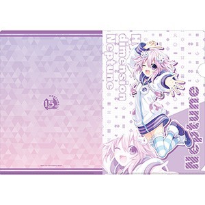 ネプテューヌシリーズ15周年記念グッズ　描き下ろしA4クリアファイル　ネプテューヌ