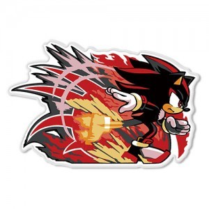 『ソニックレーシング クロスワールド』アイロン刺繍ワッペン　シャドウ※2025年11月中旬以降出荷分