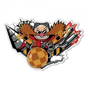 『ソニックレーシング クロスワールド』アイロン刺繍ワッペン　Dr.エッグマン※2025年11月中旬以降出荷分