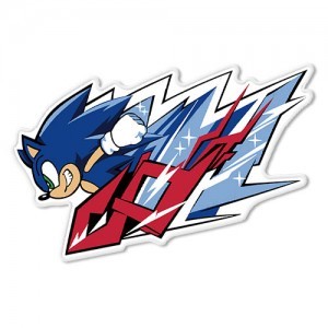 『ソニックレーシング クロスワールド』アイロン刺繍ワッペン　ソニック※2025年11月中旬以降出荷分