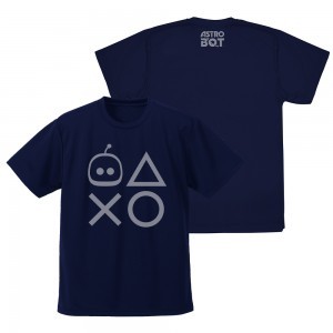 『ASTRO BOT』アストロ プレイステーションシェイプス ドライTシャツ/NAVY-L