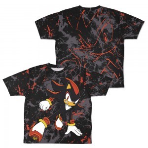 『ソニック・ザ・ヘッジホッグ』究極生命体 シャドウ 両面フルグラフィックTシャツ/-L