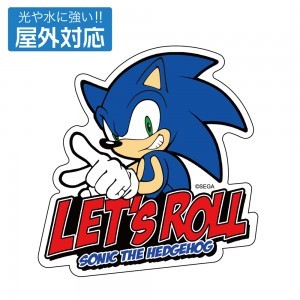 『ソニック・ザ・ヘッジホッグ』音速のハリネズミ ソニック 屋外対応ステッカー