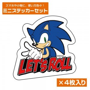 『ソニック・ザ・ヘッジホッグ』音速のハリネズミ ソニック ミニステッカーセット
