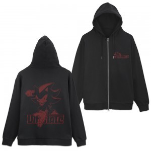 『ソニック・ザ・ヘッジホッグ』シャドウ・ザ・ヘッジホッグ ジップパーカー/BLACK-L