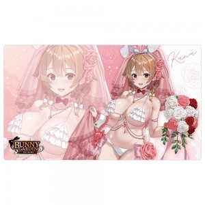 『バニーガーデン』描き下ろしラバーマット(花奈/バニーウエディング水着)