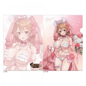 『バニーガーデン』描き下ろしクリアファイル(花奈/バニーウエディング水着)