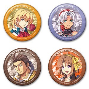 空の軌跡 the 1st メタリック缶バッジセットオリビエ＆シェラザード＆ジン＆アネラス