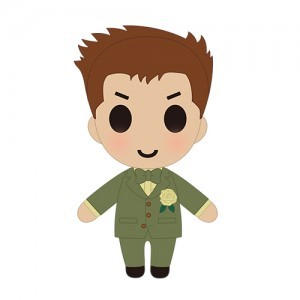 ときめきメモリアル Girl's Side 1st Love　ぬいぐるみキーホルダー　クリスマス日比谷 渉