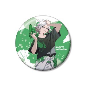 ダンガンロンパシリーズ さくしゃ2さんイラスト 狛枝凪斗ペイントスタイルver. 100mm缶バッジ