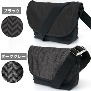 (ファミ通カード専用)youta ヘリンボーン メッセンジャーバッグSサイズ ブラック