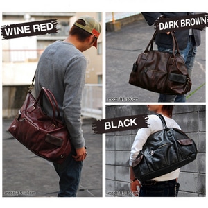 (ファミ通カード専2wayショルダーボストンバッグ LUDAS(ルーダス)　COLBY(コルビー)ワインレッド