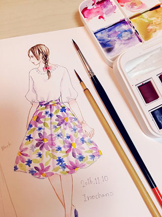 午後の部 イラストレーターmiyaの水彩 塗り絵 ワークショップ Miyaセレクト ウィンザー ニュートン Fashion Girls Water Colour Set 水彩セット プレゼントつき ケツジツ Powered By カドカワストア プロジェクトを始める Kadokawaの完全受注生産型プロジェクト