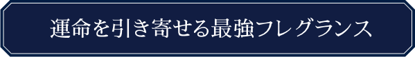 運命を引き寄せる最強フレグランス