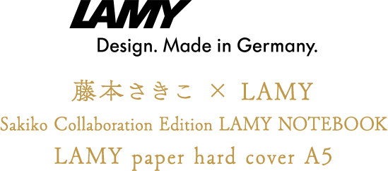 藤本さきこ × LAMY Sakiko Collaboration Edition LAMY NOTEBOOK LAMY paper hard cover A5