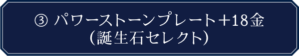 パワーストーンプレート＋18金（誕生石セレクト）