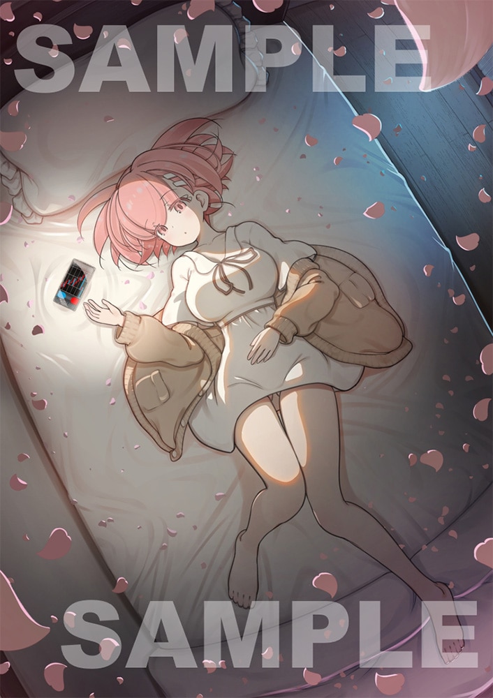 作画・炭酸だいすき描き下ろしA3クリアポスター