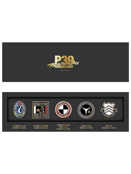 P30th 校章ピンバッジセット