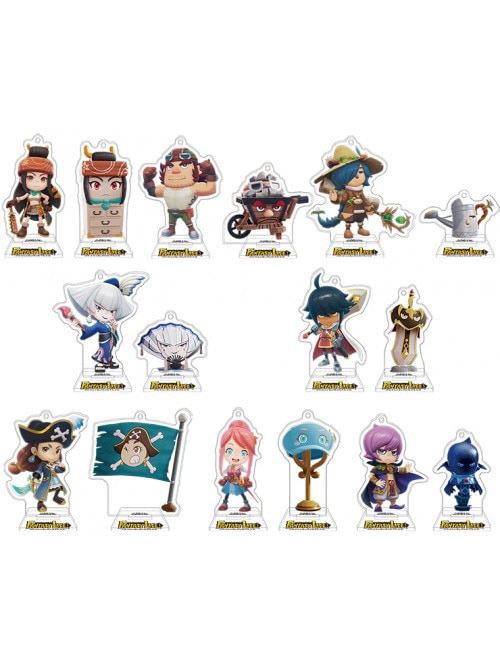 『ファンタジーライフi グルグルの竜と時をぬすむ少女』 仲間キャラクタートレーディング アクリル2連キーホルダースタンド Vol.1 コンプリートセット