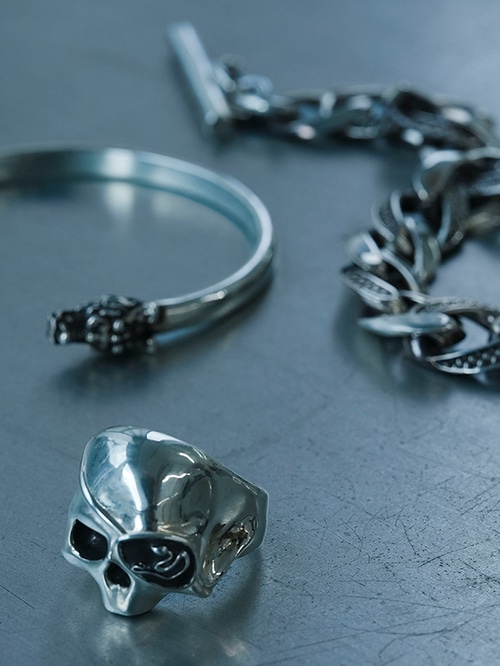 【龍が如く】OX JEWELRy Limited Silver Skull Ring for GORO MAJIMA シルバー　3号
