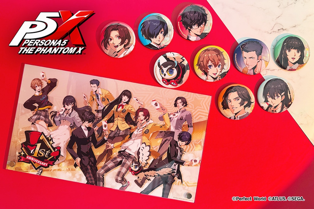 P5X 1周年記念イラスト 缶バッジ（単品）(単品): グッズ・文具